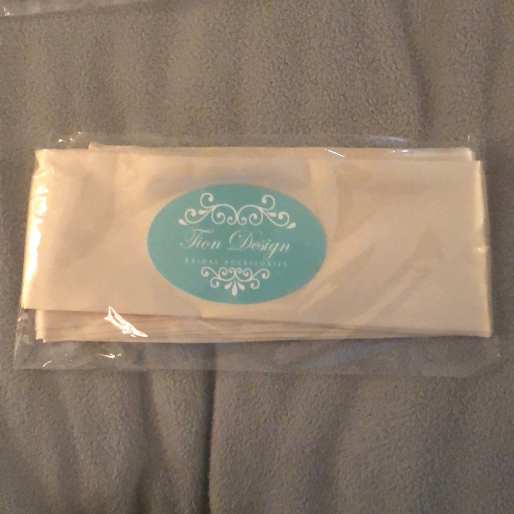 SASH bridal satin champagne sash